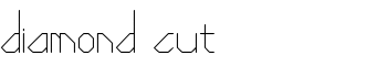 Diamond Cut font