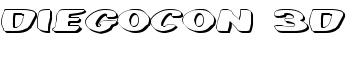 DiegoCon 3D font