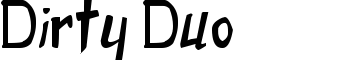 download Dirty Duo font