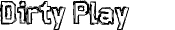 Dirty Play font