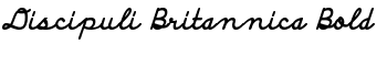 Discipuli Britannica Bold font