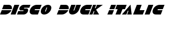 Disco Duck Italic font