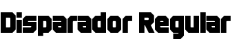 Disparador Regular font