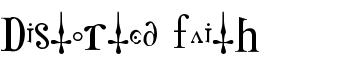 Distorted Faith font