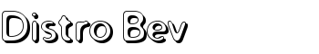 Distro Bev font