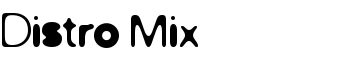 Distro Mix font