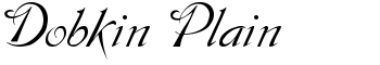 Dobkin Plain font
