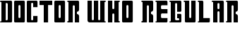 Doctor Who Regular font