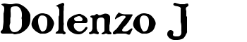 Dolenzo J font