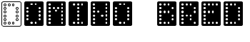 Domino bred font