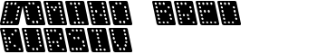 Domino bred kursiv font