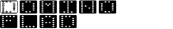 Domino flad font