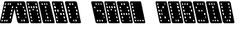 Domino smal kursiv font