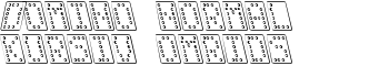 Domino normal kursiv omrids font