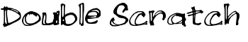 Double Scratch font