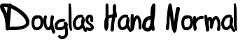 download Douglas Hand Normal font