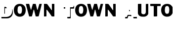Down Town Auto font