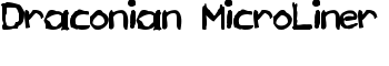 download Draconian MicroLiner font