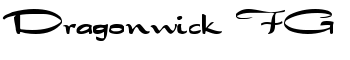 download Dragonwick FG font