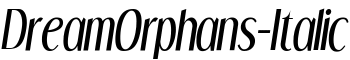 DreamOrphans-Italic font