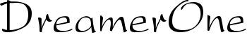 DreamerOne font