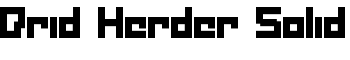 Drid Herder Solid font