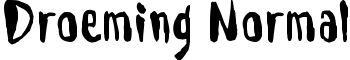 Droeming Normal font