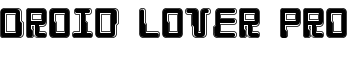 Droid Lover Pro font