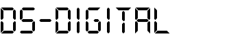 DS-Digital font