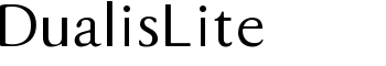 download DualisLite font