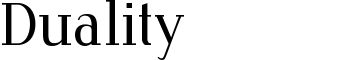 Duality font