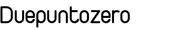 Duepuntozero font