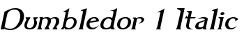 Dumbledor 1 Italic font