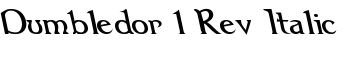 Dumbledor 1 Rev Italic font