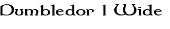 Dumbledor 1 Wide font