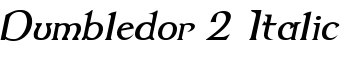 Dumbledor 2 Italic font