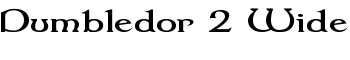 download Dumbledor 2 Wide font