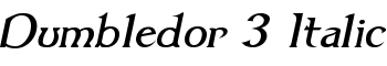 download Dumbledor 3 Italic font