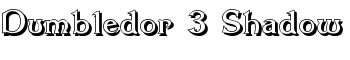 Dumbledor 3 Shadow font