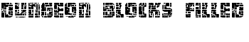 download Dungeon Blocks Filled font