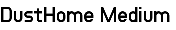 DustHome Medium font