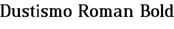 download Dustismo Roman Bold font