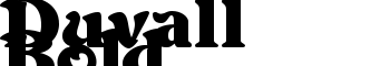 download Duvall Bold font