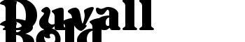 Duvall Bold font