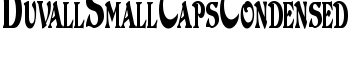 download DuvallSmallCapsCondensed font