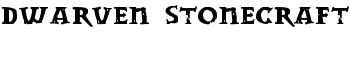 Dwarven Stonecraft font