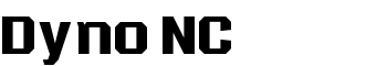 Dyno NC font