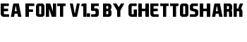 EA Font v1.5 by Ghettoshark font