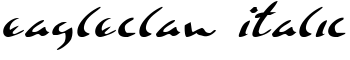 Eagleclaw Italic font