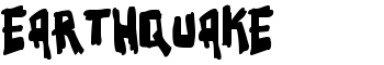 download Earthquake font